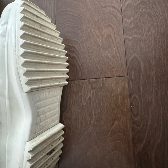 Teddy Sherpa High-Top Converse Sneakers in Lilac & White - Picture 5 of 6